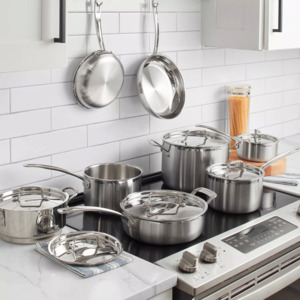 Cuisinart® Multiclad Pro Tri-Ply Stainless 12pc Cookware Set $168.29 (Get $30 Koh's Cash)