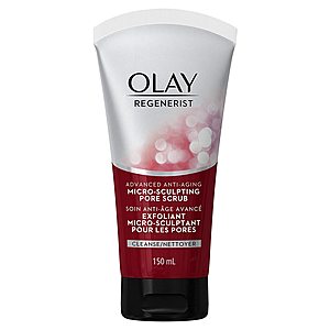 Prime Pantry: Facial Cleanser by Olay Regenerist Detoxifying Pore Scrub Cleanser (5 Fluid Ounce) for $4.87 After 30% OFF Coupon @ Amazon