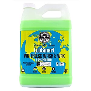 Chemical Guys: 1 Gal EcoSmart Hyper Concentrated Waterless Car Wash & Wax $50, 1 Gal Maxi-Suds II Foaming Car Wash (Grape) $15, More + Free Shipping w/ Prime