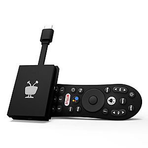 Buy TiVo Stream 4K ($49.99) and get $45 in offers: 1 Month free trial of HBO Max ($14.99 value) and $30 off any new subscription to Sling