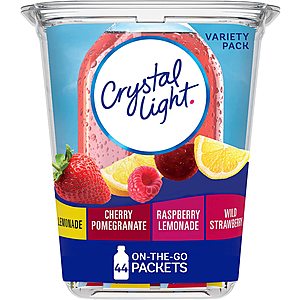 44-Count Crystal Light On-The-Go Packets (Variety Pack) $4.90 w/ Subscribe & Save