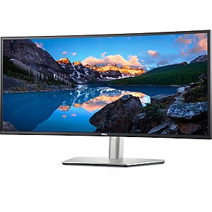 Select Amex Cardholders: 34" Dell UltraSharp U3421WE WQHD 60Hz IPS Curved Monitor $430 (After Statement Credits) + Free S/H