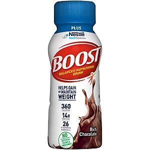 24-Pack 8-Oz Boost Plus Complete Nutritional Drink (Rich Chocolate) $9.10 + Free Shipping