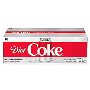 Select 12-Pack 12-Oz Soda: Coke, Sprite, Diet Coke & More 9 for $24.80 + Free Store Pickup