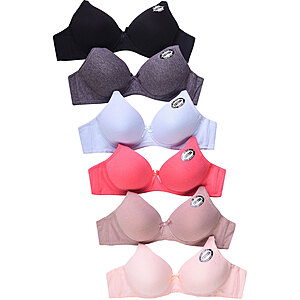 20% off Women's Intimates and Sleepwear: Cotton Plain Bra Pack Of 6 $19.19, 6-Pack Cotton Panties $15.99. Free Shipping