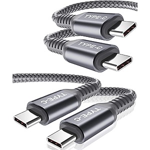 2-Pack Basesailor 100W 10' USB-C to Type-C Cable (Grey) $7.79, 2-Pack USB to USB-C Adapter (Grey) $4 + Free Shipping w/ Prime or $35+ orders