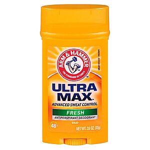 Arm & Hammer UltraMax Antiperspirant/Deodorant 2.6 oz. $0.99 at Walgreens (Reg. $3.79)