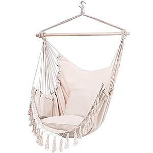 Y- STOP Swing Chair Macrame Beige - 50% Off with coupon code $26.49