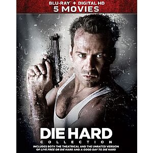 Die Hard: 5-Movie Collection (Blu-Ray + Digital HD) $16.90