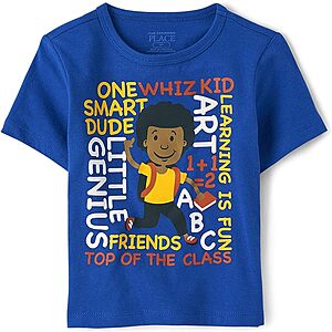 The Children's Place Baby Toddler Boys Short Sleeve Graphic T-Shirt $2.10