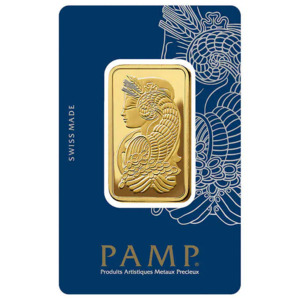 1 Troy Ounce Gold Bar PAMP Suisse Lady Fortuna Veriscan (New In Assay) $1959.99