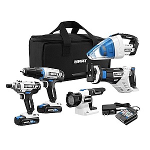 $99 HART 5 piece Cordless Combo Kit (20V) + 2 x 1.5Ah Lithium-Ion Batteries and 16-inch Storage Bag and fast charger - Walmart in-store YMMV
