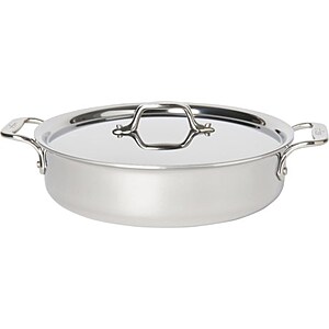 All-Clad D3® Stainless Steel Casserole Pan with Lid - 4 qt., Slightly Blemished​  $75
