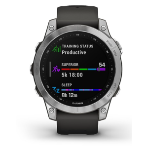 Garmin fēnix 7 GPS Smartwatch (Silver w/ Graphite Band) $500 + Free Shipping
