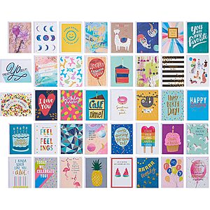 American Greetings Deluxe Birthday Card Assortment (40-Count) $8.84