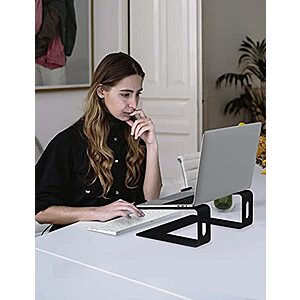 Amazon: ALASHI Laptop Stand for Desk, Mount Support 10 to 15.6 Inches Notebook, Black $13.89