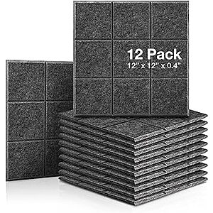 F.Stop Labs 12"x12" Sound Absorbing Foam Panels (Various Colors/Sizes): 12-Pack from $13.20 & More