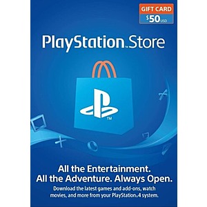 $50 PlayStation Network Gift Card (Digital Delivery) $42.50