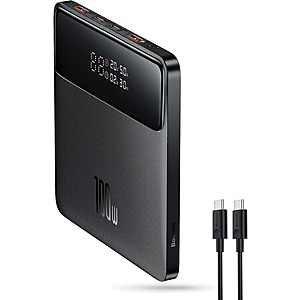 Baseus 20000mAh 100W Portable Laptop Power Bank w/ USB-C Cable $69 & More + Free Shipping