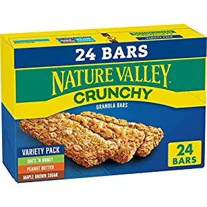 12-Count Nature Valley Crunchy Granola Bars Variety Pack (Oats 'N Honey, Peanut Butter & Maple Brown Sugar) $4.50 w/ S&S + Free Shipping