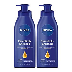 2-Pack 16.9-Oz NIVEA Essentially Enriched Body Lotion (Almond) $7.50 w/ S&S + Free Shipping w/ Prime or on orders over $25