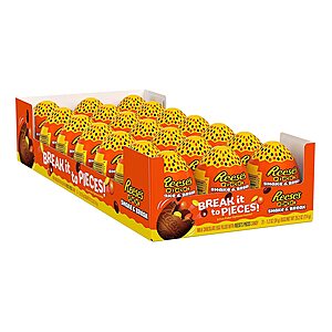 21-Count Reese's Pieces Shake & Break Milk Chocolate Eggs Candy $10.95 ($0.52 each) + Free Shipping w/ Prime or on $25+