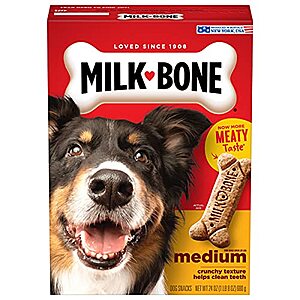 24-Oz Milk-Bone Original Dog Biscuit Treats (Medium) $2.65 w/ Subscribe & Save