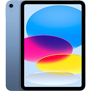 64GB Apple 10.9" iPad Wi-Fi (2022, Blue) $350 + Free Shipping
