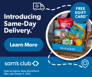 Sam's Club: Free eGift Card with your first delivery order - $12 for Club members, $8 for Plus