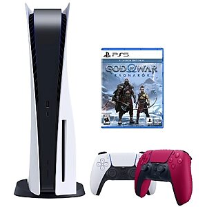 Sony Entertainment PS5 Disk + God of War Ragnarok + Red Controller - $590