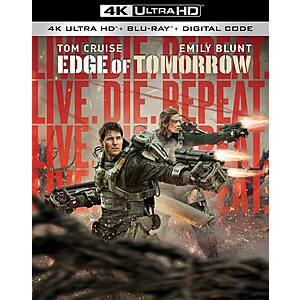 Live Die Repeat: Edge of Tomorrow (4K UHD + Blu-ray + Digital) $8.50 + Free Shipping