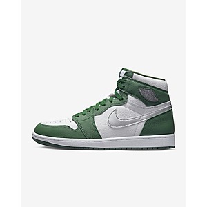 Air Jordan 1 Retro High OG Shoe (Limited Sizes, Gorge Green/White/Metallic Silver) $135 + Free Shipping