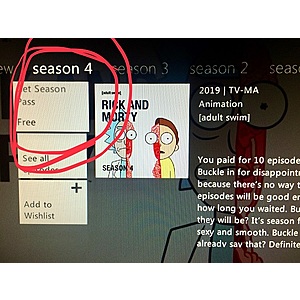 Rick and Morty Season 4 Season Pass (HD) for FREE on Xbox 360 (price mistake, YMMV)
