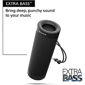Sony SRS-XB23 EXTRA BASS Wireless Bluetooth Portable Lightweight Travel Speaker, IP67 Waterproof & Durable for Outdoor, 12 Hour Battery, $58