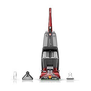 Hoover Power Scrub Deluxe Carpet Cleaner Machine, Upright Shampooer, FH50150, Red $136