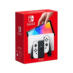 64GB Nintendo Switch 7" OLED Console w/ White Joy Cons $290 + Free Shipping