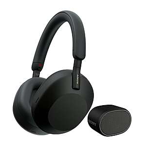 Sony WH-1000XM5 Wireless Noise Canceling Over-Ear Headphones | Bundle | Free 2 Day Shipping $296.99
