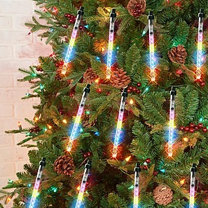 4" 18 Tubes 360 LED Meteor Shower Rain Christmas Tree Lights (Multi-Colored, Warm White) $7 + Free Shipping w/ Prime or orders $25+