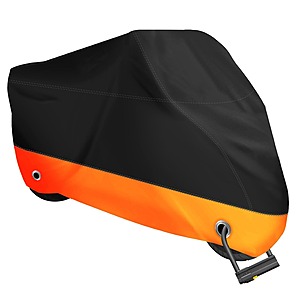 XYZCTEM Waterproof Motorcycle Cover (Black, Fits Up To 97'' Bikes) $9.90 + Free Shipping