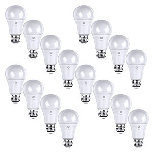 GE 60 Watt Soft White Dimmable Light Bulbs, 16-Pack for $19.96 + Free Shipping
