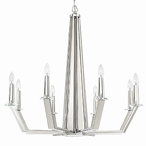 Miseno Chandeliers: 6-Light Riverdale Chandelier (Polished Nickel) $30 & More + Free S&H on $49+