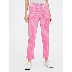 Gap.com: Women's Khakis $6.75, High Rise Jeans $7.65, Denim Jacket $15.75, GapFit Puffer Jacket $22.49 & More + Free Curbside Pickup / FS on $22.50+