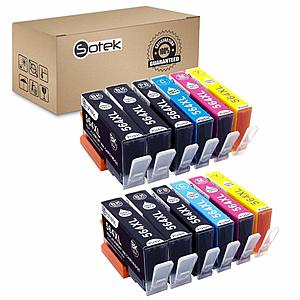 Ink Cartridge Replacement for HP 564XL, photosmart 7520 6520 5520 5525 6510 Officejet 4610 4620 4622 Deskjet 3520 3521 3522 (4B, 2PB, 2C, 2M, 2Y, 12 Pack)  $10.79 SHIPPED Amazon