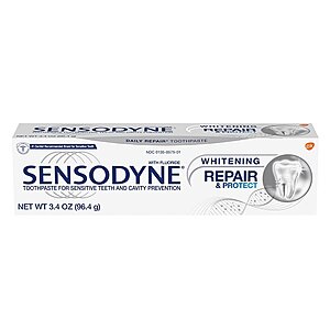 3.4-Oz Sensodyne Repair and Protect Whitening Toothpaste $3.80 w/ Subscribe & Save