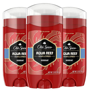 3-Pack 3oz Old Spice Red Collection Deodorant (Aqua Reef) $6.70 w/ S&S & More
