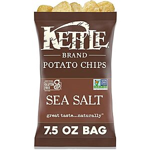 7.5-Oz Kettle Brand Potato Chips: Truffle Oil & Sea Salt $2.85, Sea Salt or BBQ $2.40 & More w/ S&S