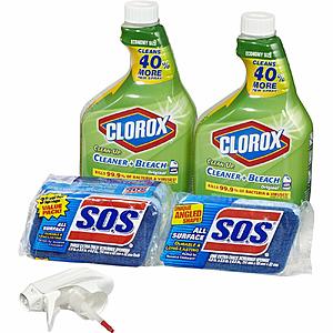 2-Ct 32oz Clorox Clean-Up + 4-Ct S.O.S Scrubber Sponges $9.40 w/ S&S + Free S/H