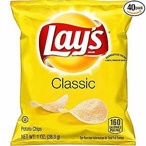 Select Prime Members: 40-Count 1oz. Lay's Classic Potato Chips $6.60 w/ S&S + Free S&H