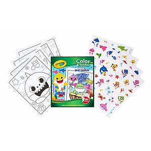 Crayola Baby Shark Coloring Pages & Stickers $3.74 - Amazon
