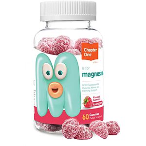 60-Count Chapter One Magnesium Gummies (Raspberry) $4 w/ Subscribe & Save